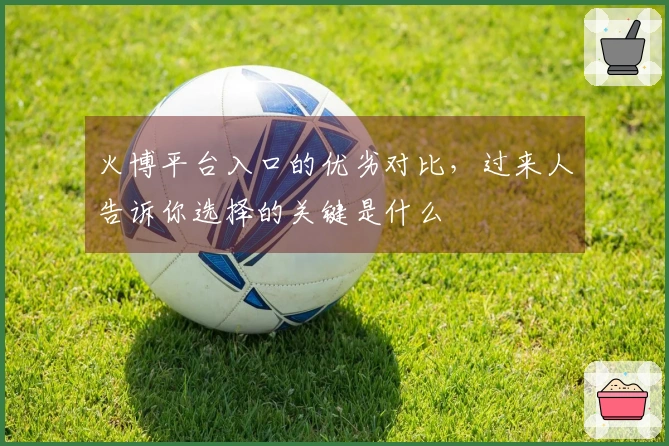 火博平台入口的优劣对比，过来人告诉你选择的关键是什么